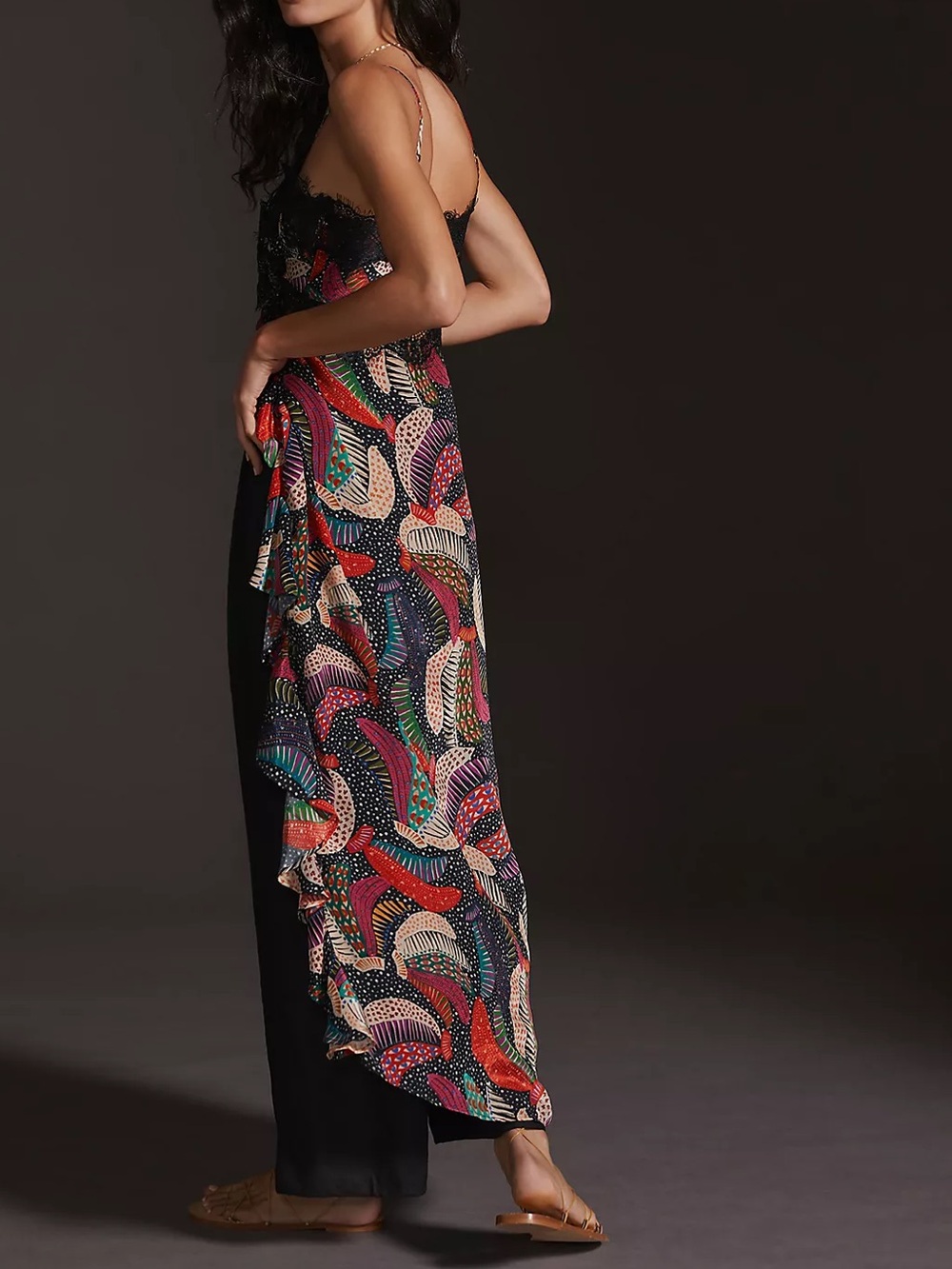 Farm Rio for Anthropologie - RARE Long Lace Cami - Picture 4 of 11
